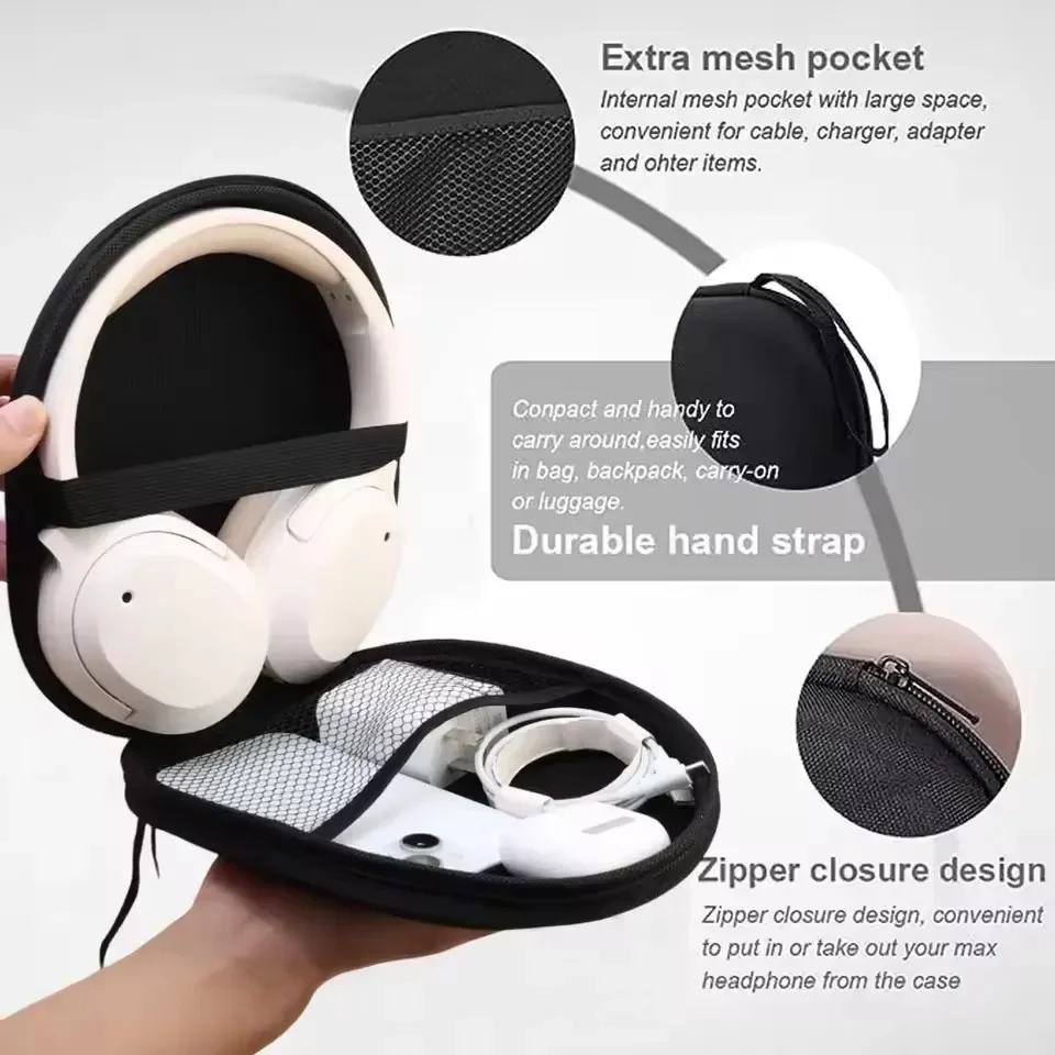Hard EVA Headphone Carrying Ca - Sony Headphone Wh-1000Xm4 ulasan dan harga
